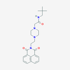 2-(4-(2-(1,3-dioxo-1H-benzo[de]isoquinolin-2(3H)-yl)ethyl)piperazin-1-yl)-N-neopentylacetamide