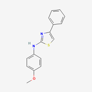 molecular formula C16H14N2OS B2782045 N-(4-methoxyphenyl)-4-phenyl-1,3-thiazol-2-amine CAS No. 1843-15-8