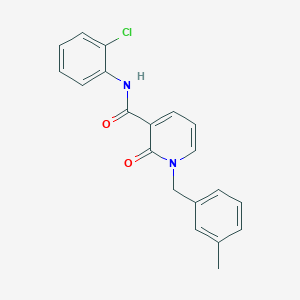 molecular formula C20H17ClN2O2 B2782050 N-(2-氯苯基)-1-(3-甲基苄基)-2-氧代-1,2-二氢吡啶-3-甲酰胺 CAS No. 946303-31-7