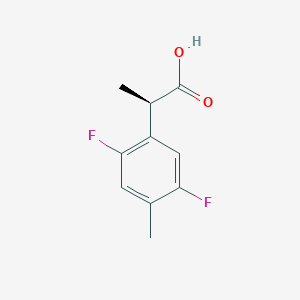 molecular formula C10H10F2O2 B2782058 (2R)-2-(2,5-Difluoro-4-methylphenyl)propanoic acid CAS No. 2248172-45-2