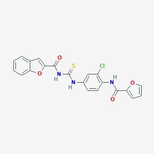 N-({3-chloro-4-[(furan-2-ylcarbonyl)amino]phenyl}carbamothioyl)-1-benzofuran-2-carboxamide