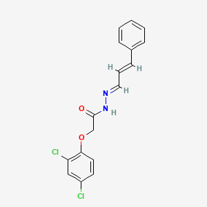 molecular formula C17H14Cl2N2O2 B2782070 2-(2,4-二氯苯氧)-N'-(3-苯基-2-丙烯基亚)乙酰肼 CAS No. 2496-43-7