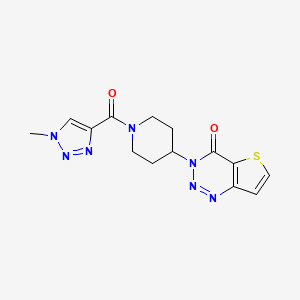 3-(1-(1-methyl-1H-1,2,3-triazole-4-carbonyl)piperidin-4-yl)thieno[3,2-d][1,2,3]triazin-4(3H)-one