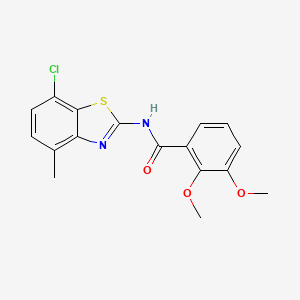 N-(7-chloro-4-methyl-1,3-benzothiazol-2-yl)-2,3-dimethoxybenzamide