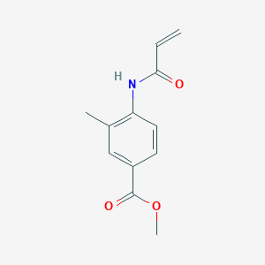 molecular formula C12H13NO3 B2782080 甲基3-甲基-4-(丙-2-烯酰基)苯甲酸酯 CAS No. 1156924-83-2