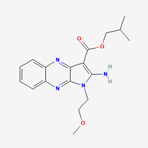 isobutyl 2-amino-1-(2-methoxyethyl)-1H-pyrrolo[2,3-b]quinoxaline-3-carboxylate