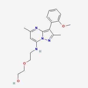 2-(2-((3-(2-Methoxyphenyl)-2,5-dimethylpyrazolo[1,5-a]pyrimidin-7-yl)amino)ethoxy)ethanol