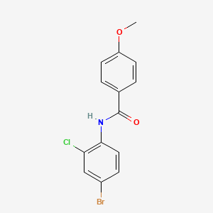 molecular formula C14H11BrClNO2 B2782107 N-(4-bromo-2-chlorophenyl)-4-methoxybenzamide CAS No. 902090-93-1