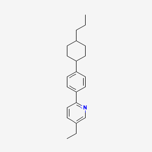 molecular formula C22H29N B2782119 5-Ethyl-2-[4-(4-propylcyclohexyl)phenyl]pyridine CAS No. 312748-39-3
