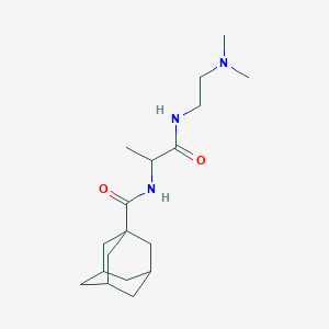 (3r,5r,7r)-N-(1-((2-(dimethylamino)ethyl)amino)-1-oxopropan-2-yl)adamantane-1-carboxamide