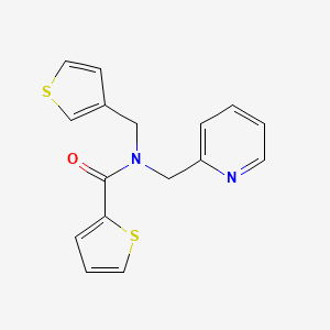 N-(pyridin-2-ylmethyl)-N-(thiophen-3-ylmethyl)thiophene-2-carboxamide