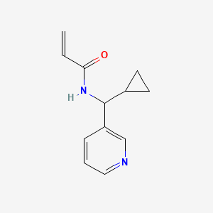molecular formula C12H14N2O B2782127 N-[Cyclopropyl(pyridin-3-yl)methyl]prop-2-enamide CAS No. 2189894-01-5