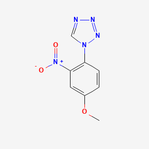 molecular formula C8H7N5O3 B2782129 1-(4-Methoxy-2-nitrophenyl)tetrazole CAS No. 328548-63-6