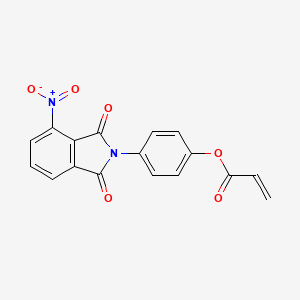 molecular formula C17H10N2O6 B2782132 4-(4-Nitro-1,3-dioxoisoindolin-2-yl)phenyl acrylate CAS No. 301169-42-6