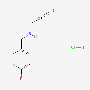 [(4-Fluorophenyl)methyl](prop-2-yn-1-yl)amine hydrochloride