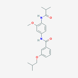 3-isobutoxy-N-[4-(isobutyrylamino)-3-methoxyphenyl]benzamide