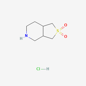 molecular formula C7H14ClNO2S B2782150 Octahydro-2lambda6-thieno[3,4-c]pyridine-2,2-dione hydrochloride CAS No. 2094843-87-3