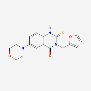 3-(2-furylmethyl)-6-morpholin-4-yl-2-thioxo-2,3-dihydroquinazolin-4(1H)-one