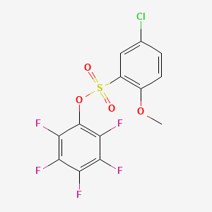 2,3,4,5,6-Pentafluorophenyl 5-chloro-2-methoxybenzenesulfonate