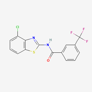 N-(4-chloro-1,3-benzothiazol-2-yl)-3-(trifluoromethyl)benzamide