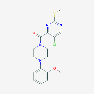 5-Chloro-4-[4-(2-methoxyphenyl)piperazine-1-carbonyl]-2-(methylsulfanyl)pyrimidine