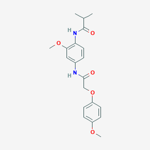 N-(2-methoxy-4-{[(4-methoxyphenoxy)acetyl]amino}phenyl)-2-methylpropanamide