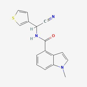 N-[cyano(thiophen-3-yl)methyl]-1-methyl-1H-indole-4-carboxamide