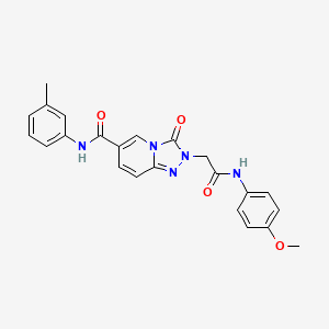 N-(3-acetylphenyl)-2-[(8-methoxy-5-methyl-4-oxo-3-propyl-4,5-dihydro-3H-pyrimido[5,4-b]indol-2-yl)thio]acetamide