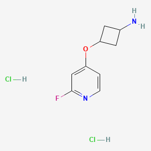 trans-3-((2-Fluoropyridin-4-yl)oxy)cyclobutanamine dihydrochloride