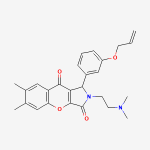 1-(3-(Allyloxy)phenyl)-2-(2-(dimethylamino)ethyl)-6,7-dimethyl-1,2-dihydrochromeno[2,3-c]pyrrole-3,9-dione