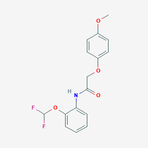 N-[2-(difluoromethoxy)phenyl]-2-(4-methoxyphenoxy)acetamide