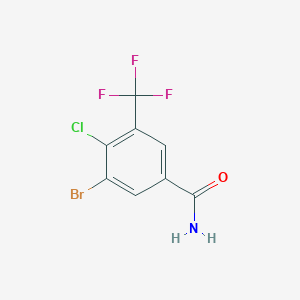 3-Bromo-4-chloro-5-(trifluoromethyl)benzamide
