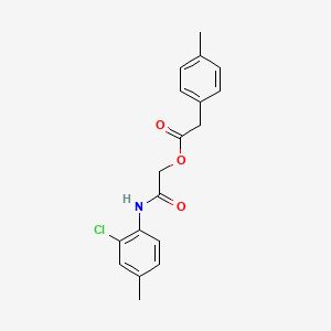 2-[(2-Chloro-4-methylphenyl)amino]-2-oxoethyl (4-methylphenyl)acetate