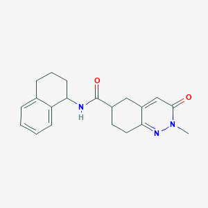 2-methyl-3-oxo-N-(1,2,3,4-tetrahydronaphthalen-1-yl)-2,3,5,6,7,8-hexahydrocinnoline-6-carboxamide
