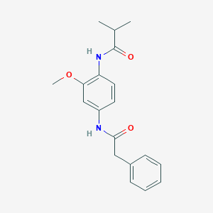 N-{2-methoxy-4-[(phenylacetyl)amino]phenyl}-2-methylpropanamide