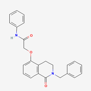 2-[(2-benzyl-1-oxo-3,4-dihydroisoquinolin-5-yl)oxy]-N-phenylacetamide