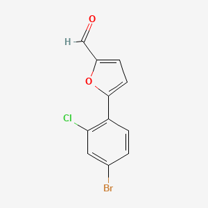 5-(4-Bromo-2-chlorophenyl)furan-2-carbaldehyde