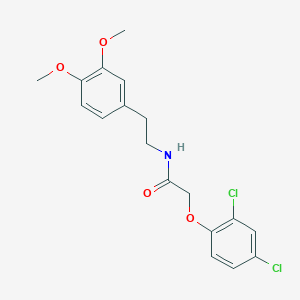 molecular formula C18H19Cl2NO4 B2782267 2-(2,4-dichlorophenoxy)-N-[2-(3,4-dimethoxyphenyl)ethyl]acetamide CAS No. 133611-82-2