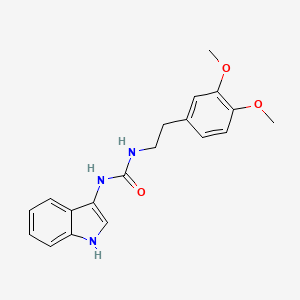 molecular formula C19H21N3O3 B2782269 1-(3,4-dimethoxyphenethyl)-3-(1H-indol-3-yl)urea CAS No. 899989-73-2