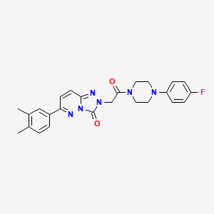 N-[4-({4-[5-(3-fluorophenyl)-1,2,4-oxadiazol-3-yl]piperidin-1-yl}sulfonyl)phenyl]acetamide