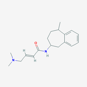 molecular formula C18H26N2O B2782274 (E)-4-(Dimethylamino)-N-(9-methyl-6,7,8,9-tetrahydro-5H-benzo[7]annulen-6-yl)but-2-enamide CAS No. 2411332-91-5