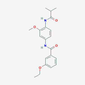 molecular formula C20H24N2O4 B278228 3-ethoxy-N-[4-(isobutyrylamino)-3-methoxyphenyl]benzamide 
