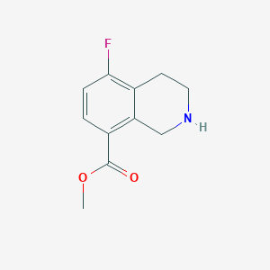 molecular formula C11H12FNO2 B2782292 Methyl 5-fluoro-1,2,3,4-tetrahydroisoquinoline-8-carboxylate CAS No. 1949793-11-6