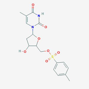 molecular formula C₁₇H₂₀N₂O₇S B027823 胸苷，5'-o-(对甲苯磺酰基)- CAS No. 7253-19-2