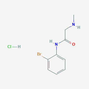 molecular formula C9H12BrClN2O B2782301 N-(2-bromophenyl)-2-(methylamino)acetamide hydrochloride CAS No. 1049772-54-4