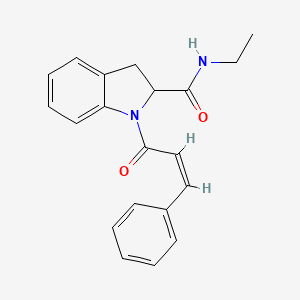 molecular formula C20H20N2O2 B2782303 (Z)-N-ethyl-1-(3-phenylacryloyl)indoline-2-carboxamide CAS No. 1103515-40-7