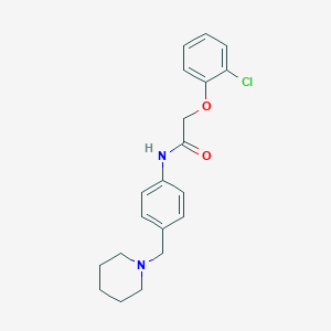 2-(2-chlorophenoxy)-N-[4-(1-piperidinylmethyl)phenyl]acetamide