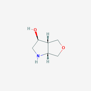molecular formula C6H11NO2 B2782311 (3S,3As,6aR)-2,3,3a,4,6,6a-hexahydro-1H-furo[3,4-b]pyrrol-3-ol CAS No. 2177266-52-1