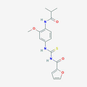 N-({[4-(isobutyrylamino)-3-methoxyphenyl]amino}carbonothioyl)-2-furamide