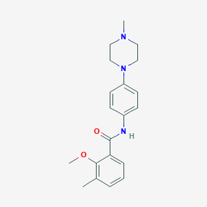 2-methoxy-3-methyl-N-[4-(4-methylpiperazin-1-yl)phenyl]benzamide